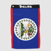 Golf Serviette avec drapeau du pays de Belize (Devant)