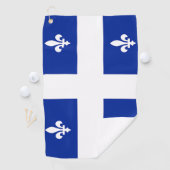 Golf Serviette avec drapeau du Québec, Canada (En situation)