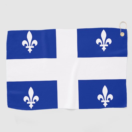 Golf Serviette avec drapeau du Québec, Canada (Horizontal)