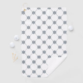 Golf Serviette avec modèle Damas noir (En situation)