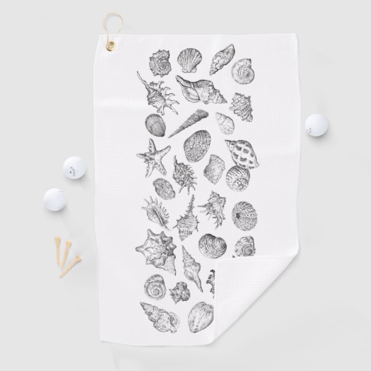 Golf Serviette de bain en coquillages (En situation)