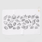 Golf Serviette de bain en coquillages (Horizontal)