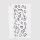 Golf Serviette de bain en coquillages (Devant)