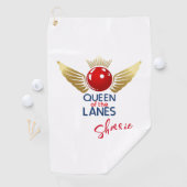 Golf Serviette de Bowling personnalisée Queen of the La (En situation)