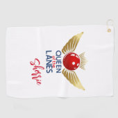 Golf Serviette de Bowling personnalisée Queen of the La (Horizontal)