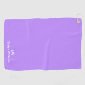 Golf Serviette de nom personnalisée Lavender (Horizontal)