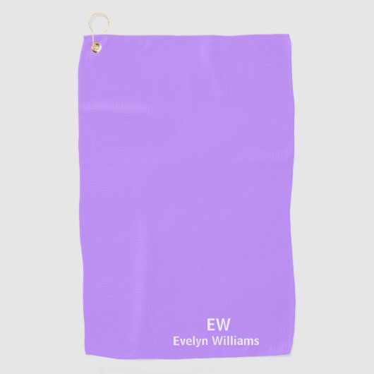 Golf Serviette de nom personnalisée Lavender (Devant)