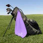 Golf Serviette de nom personnalisée Lavender (Vert)