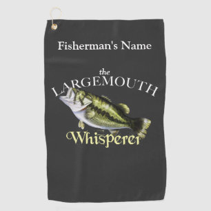 Golf Serviette de pêche à grande bouche personnalisée