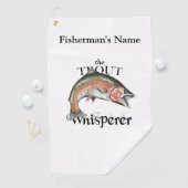 Golf Serviette de pêche légère à la truite personnalisé (En situation)
