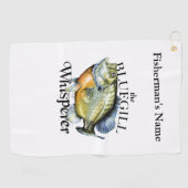 Golf Serviette de pêche légère Bleue Personnelle Whispe (Horizontal)