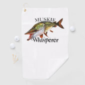 Golf Serviette de pêche Muskie Whisperer (En situation)