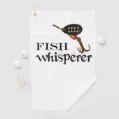 Golf Serviette de pêche Whisperer de poisson (En situation)