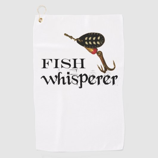 Golf Serviette de pêche Whisperer de poisson (Devant)