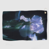 Golf Serviette de plage Fleurs d'Iris au Crépuscule (Horizontal)