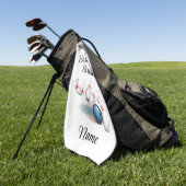 Golf Serviette de quille personnalisée Sassy Strike (Vert)