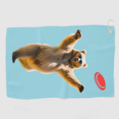 Golf Serviette Golfeur de disque d'ours (Horizontal)