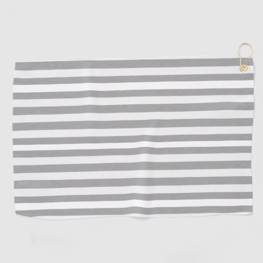 Golf Serviette Gris Gris Blanc (Horizontal)