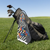 Golf Serviette Guinée Doigt Peint Wild (Vert)