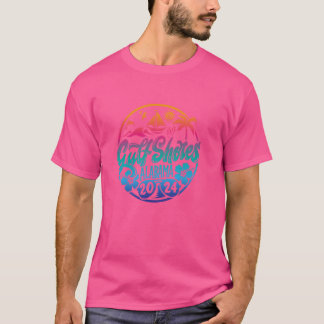 Golf Shores 2024 Tropische Strand Vakantie Matchin T-shirt