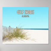 Golf Shores Alabama Beach Poster (Voorkant)