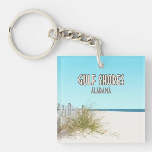 Golf Shores Alabama Beach Sleutelhanger (Voorkant)