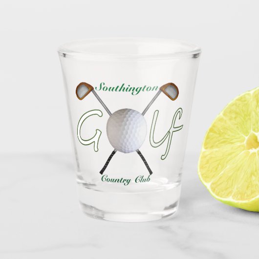 Golf Shot Glass Glas (Voorkant)