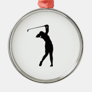 Golf Silhouet Metaal Ornament Stijlvolle Vakantie 