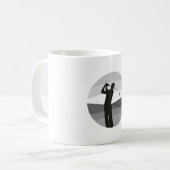 Golf Silhouette Koffiemok (Voorkant links)