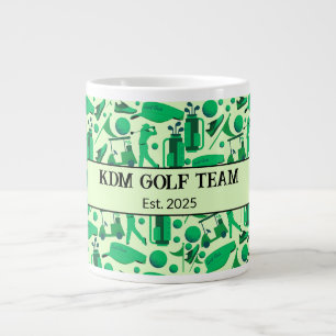 Golf Silhouette Patroon Klassieke Branding zakelij Extra Grote Beker