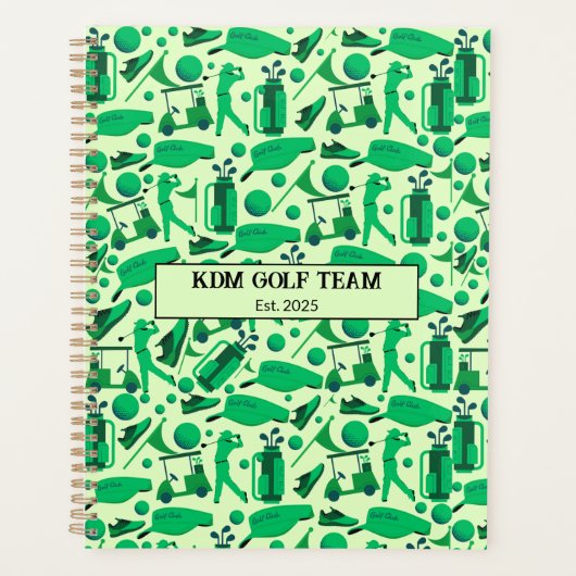 Golf Silhouette Pattern Classic Branding buisness  (Devant)