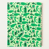 Golf Silhouette Pattern Classic Branding buisness Planner (Achterkant)