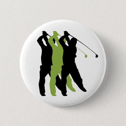 Golf Silhouette Ronde Button 5,7 Cm (Voorkant)
