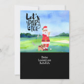 Golf Sinterklaas Kerstmis Feestdag save datum Kaart (Voorkant)