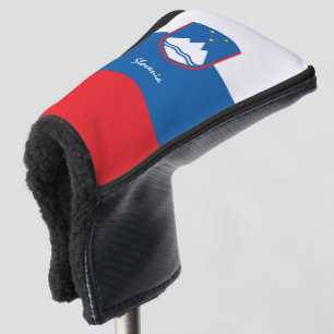 Golf Slovenië en Sloveense vlag/Golf Clubs Hoesje Golfheadcover