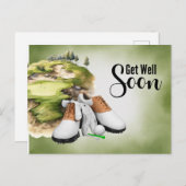 Golf Snel herstel Golfer Briefkaart (Voorkant / Achterkant)