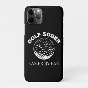 Golf Sober Easier door Par Funny Golfing Quote iPhone 11 Pro Hoesje