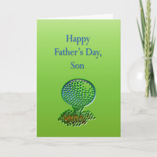 Golf Son Vaderdag Card Kaart