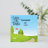 Golf sparen de Datum met uitzicht golfbaan (Staand voorkant)