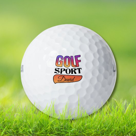 Golf sport david personnalisable balle de golf