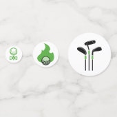 Golf Sport Tafel Confetti (Achterkanten)