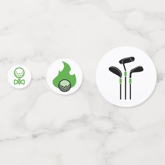 Golf Sports Table Confetti (Derrière)