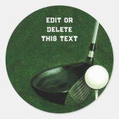 Golf Square Sticker (Voorkant)