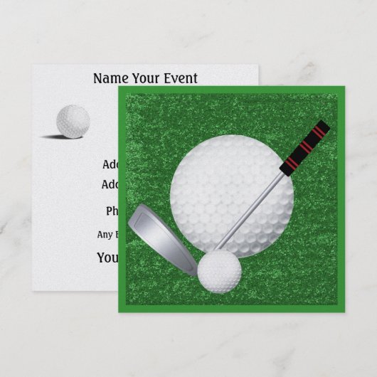 Golf - SRF Kaart (Voorkant / Achterkant)