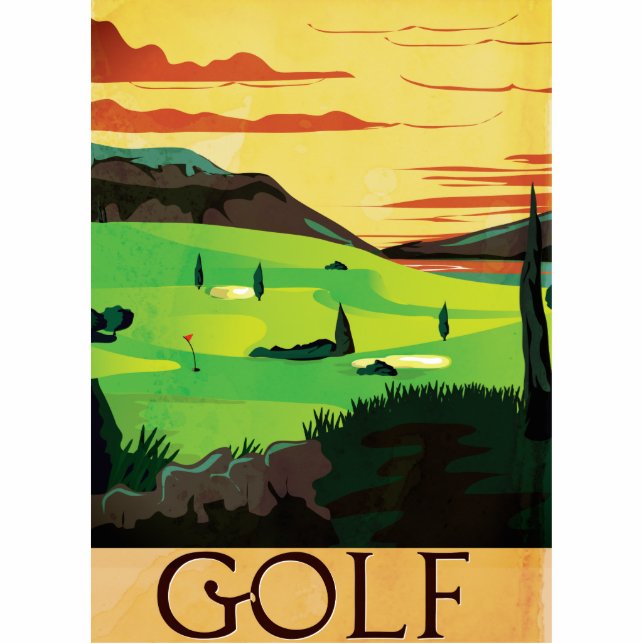 Golf Staand Fotobeeldje (Voorkant)