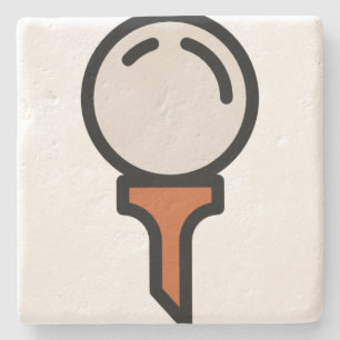 golf stenen onderzetter