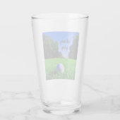 Golf sterke langwerpgolfbal glas (Achterkant)