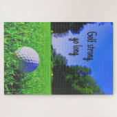 Golf sterke langwerpgolfbal legpuzzel (Horizontaal)