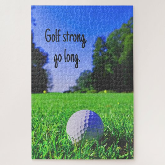 Golf sterke langwerpgolfbal legpuzzel (Verticaal)