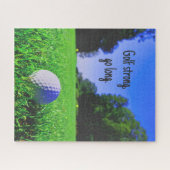 Golf sterke langwerpgolfbal legpuzzel (Horizontaal)